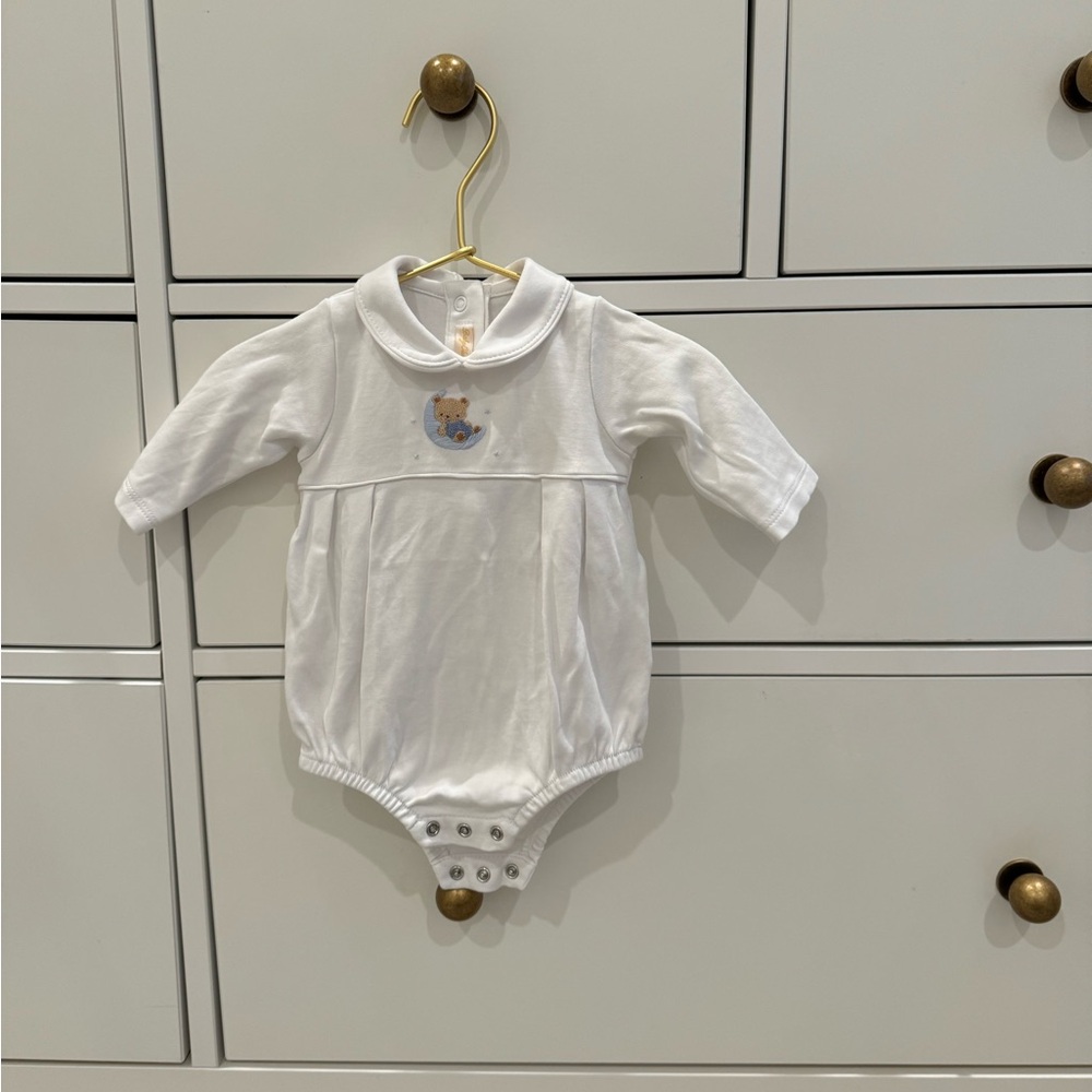 Baby Club Chic - Boys Sleep Tight Bear Bubble with Collar